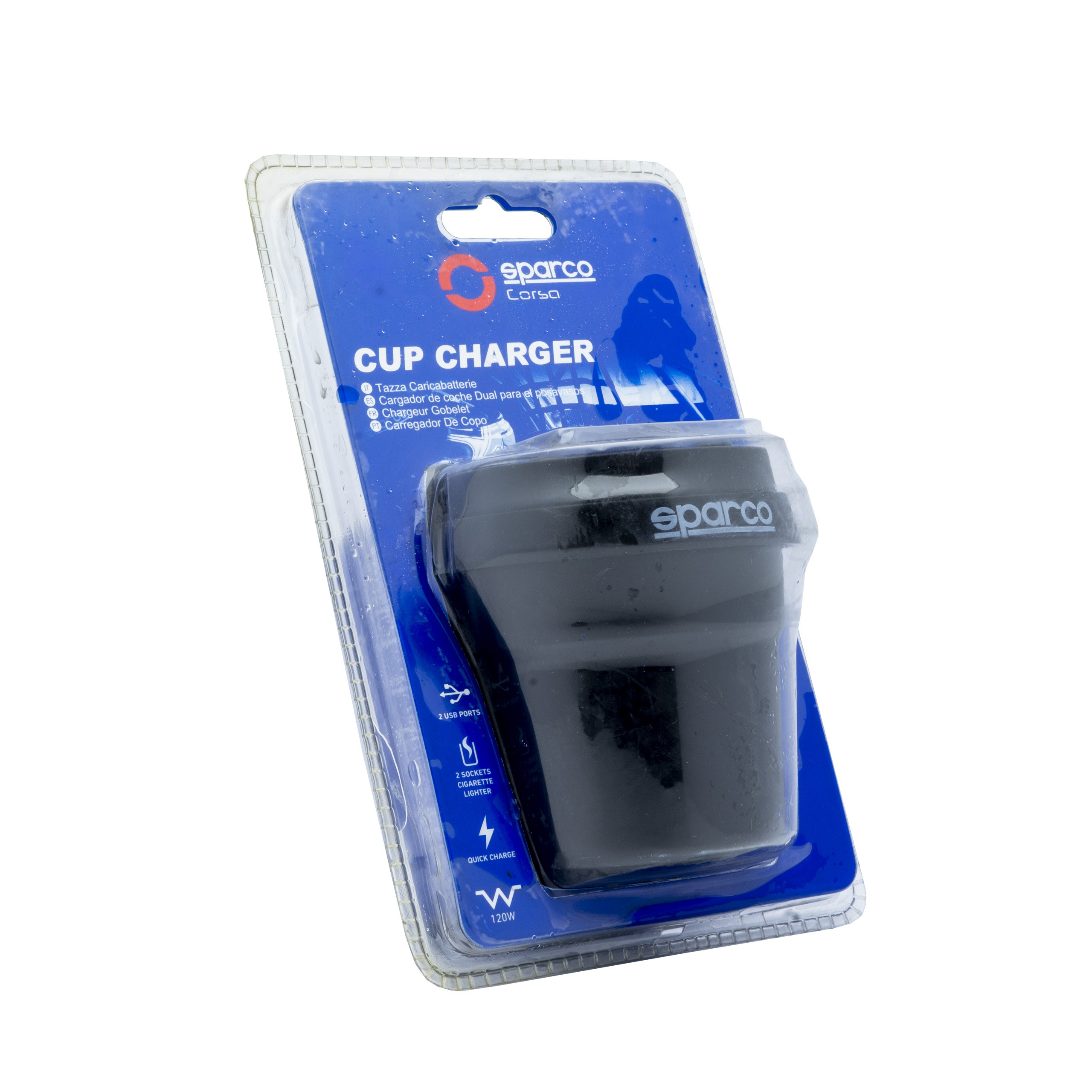 SPC5002 SPARCO CUP CHARGER 3.1A ABS BLACK