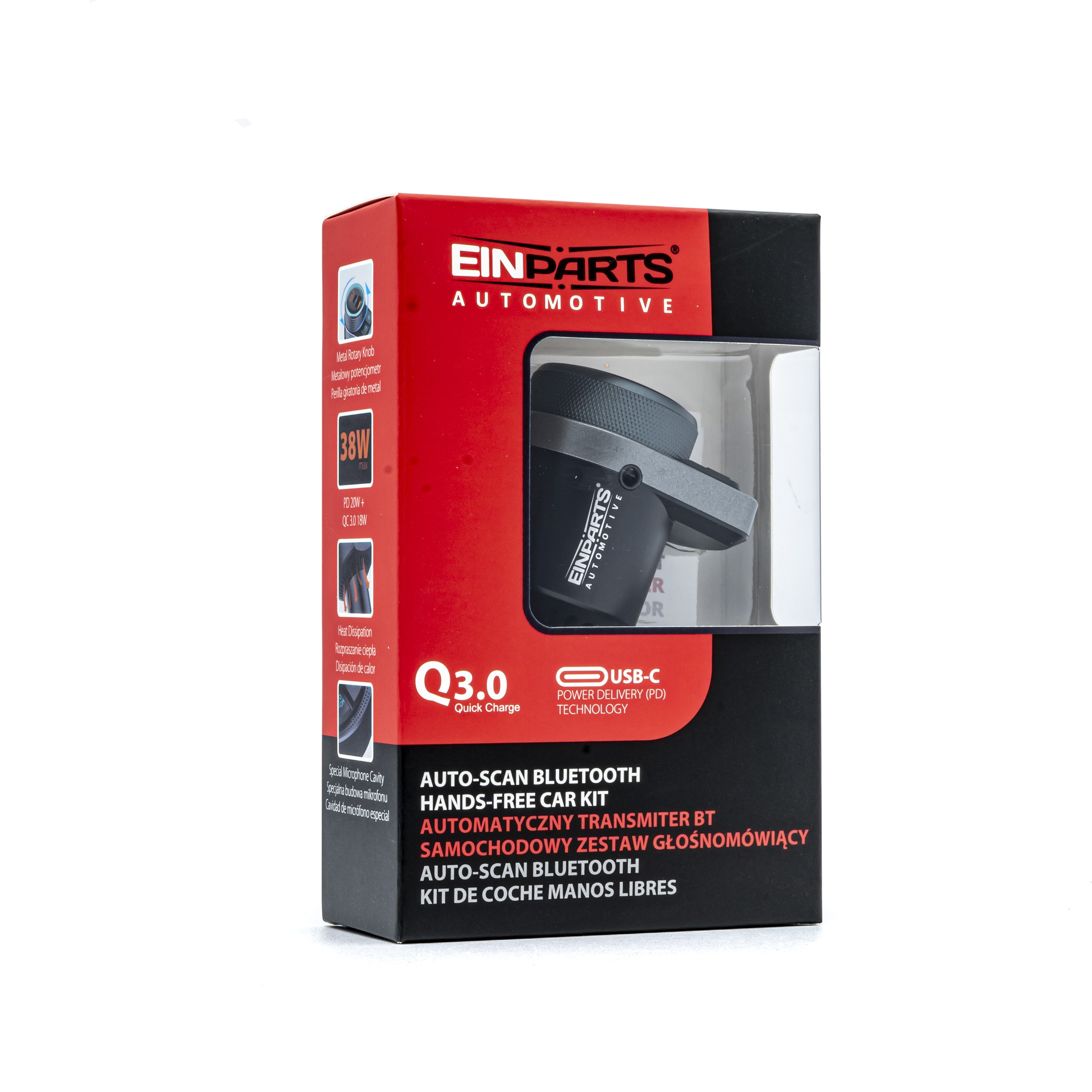 Bluetooth FM-zender PD QC 3.0 AUX