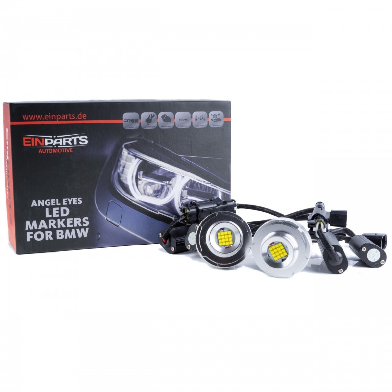 LED Angel Eyes - 160W (2x80W) - CREE LEDs - Bmw 5-Serie E60/61 LCI (Zonder Xenon) - Set