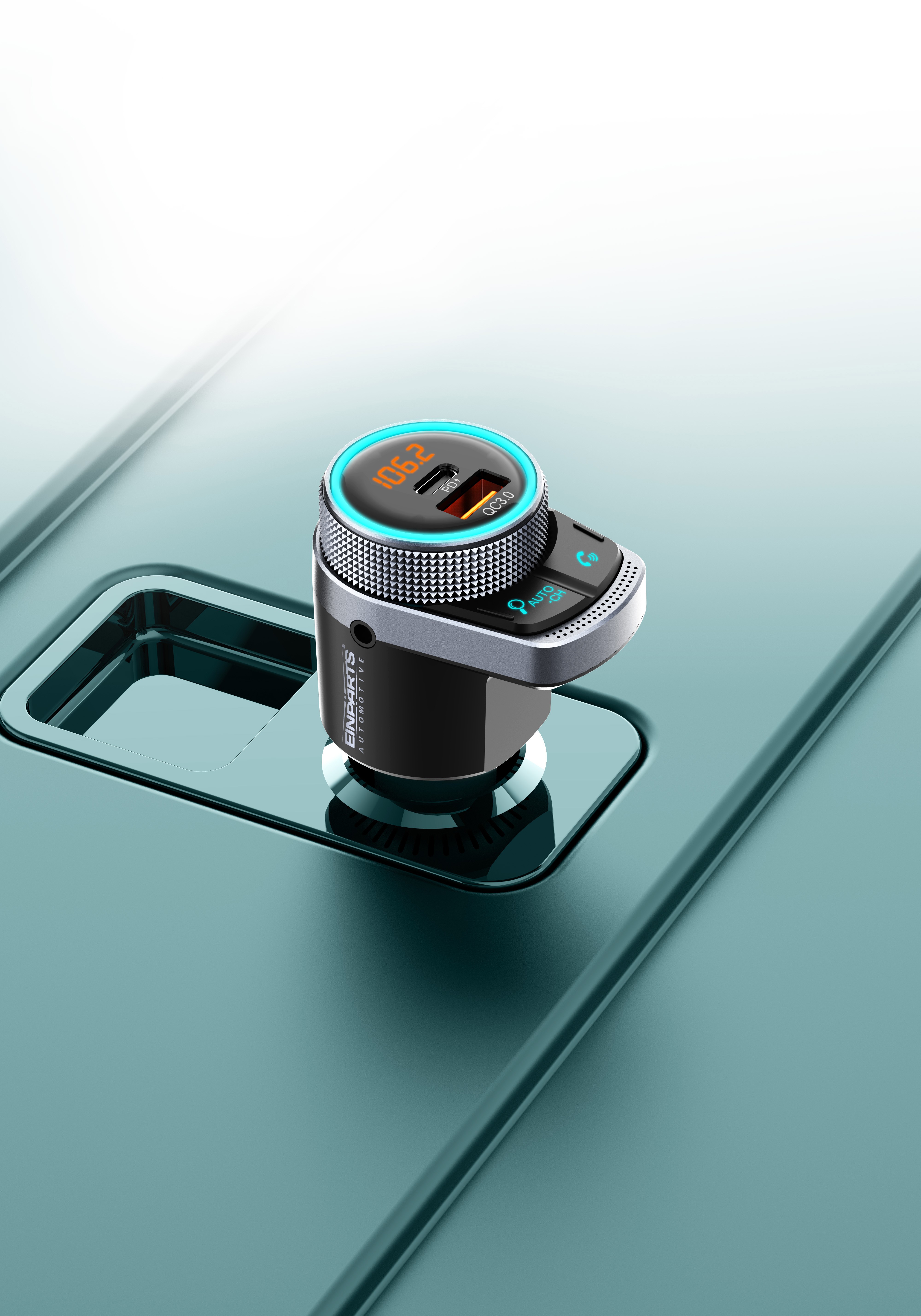 Bluetooth FM-zender PD QC 3.0 AUX
