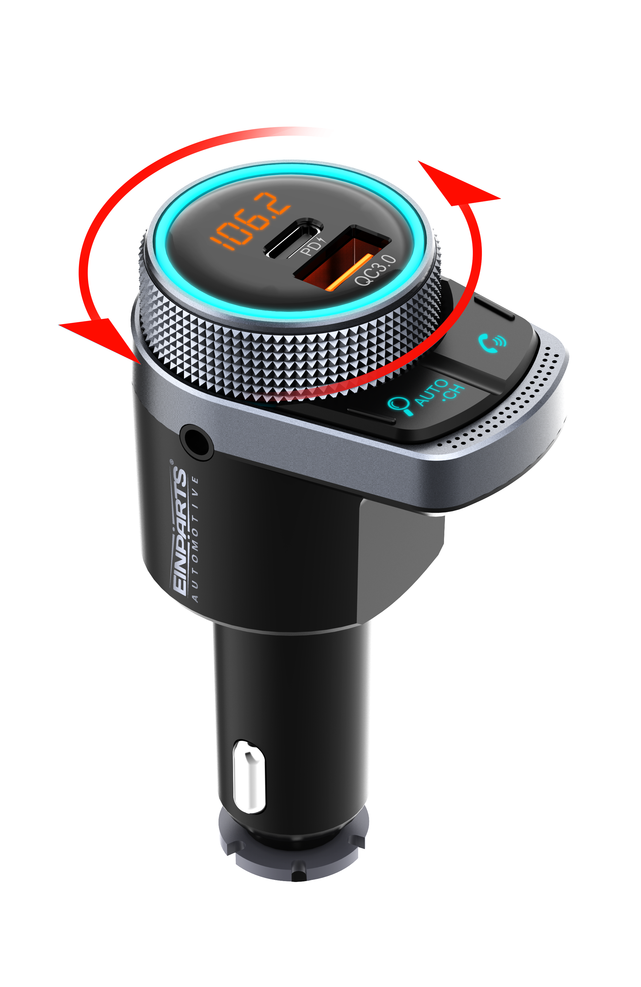 Bluetooth FM-zender PD QC 3.0 AUX