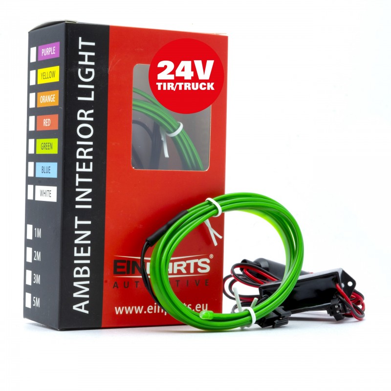 LED Interieur/sfeer verlichting strip - 24V - Groen - 1 Meter
