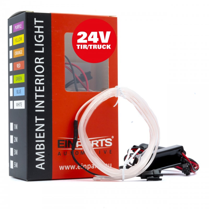 LED Interieur/sfeer verlichting strip - 24V - Wit - 1 Meter