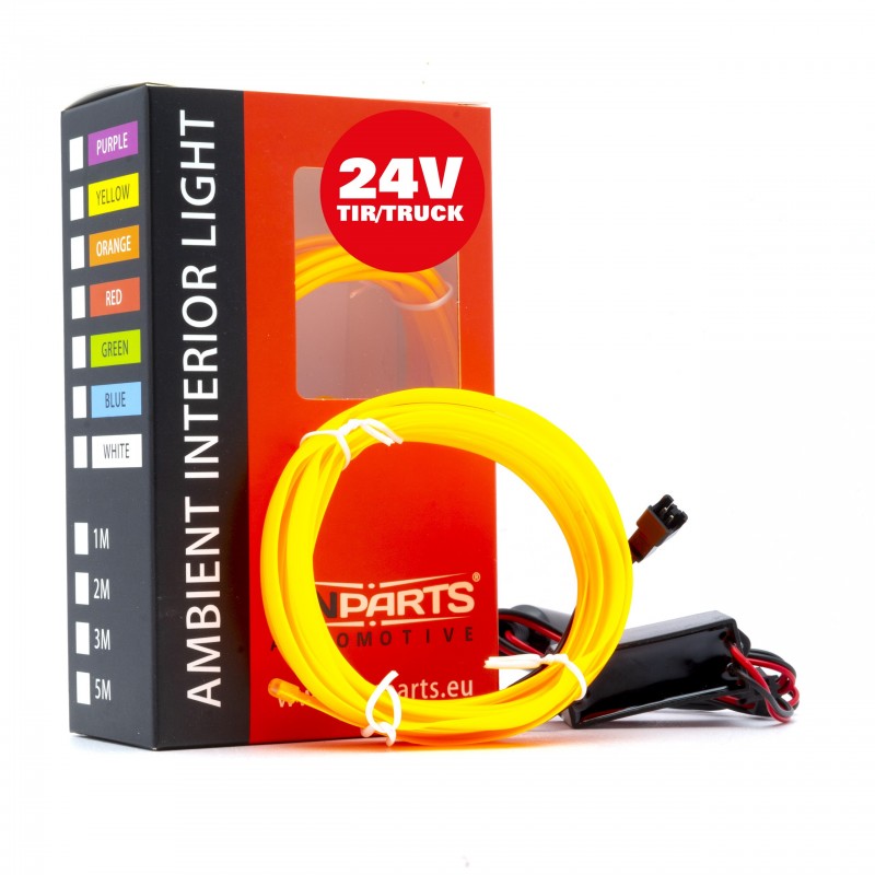 LED Interieur/sfeer verlichting strip - 24V - Oranje - 2 Meter	