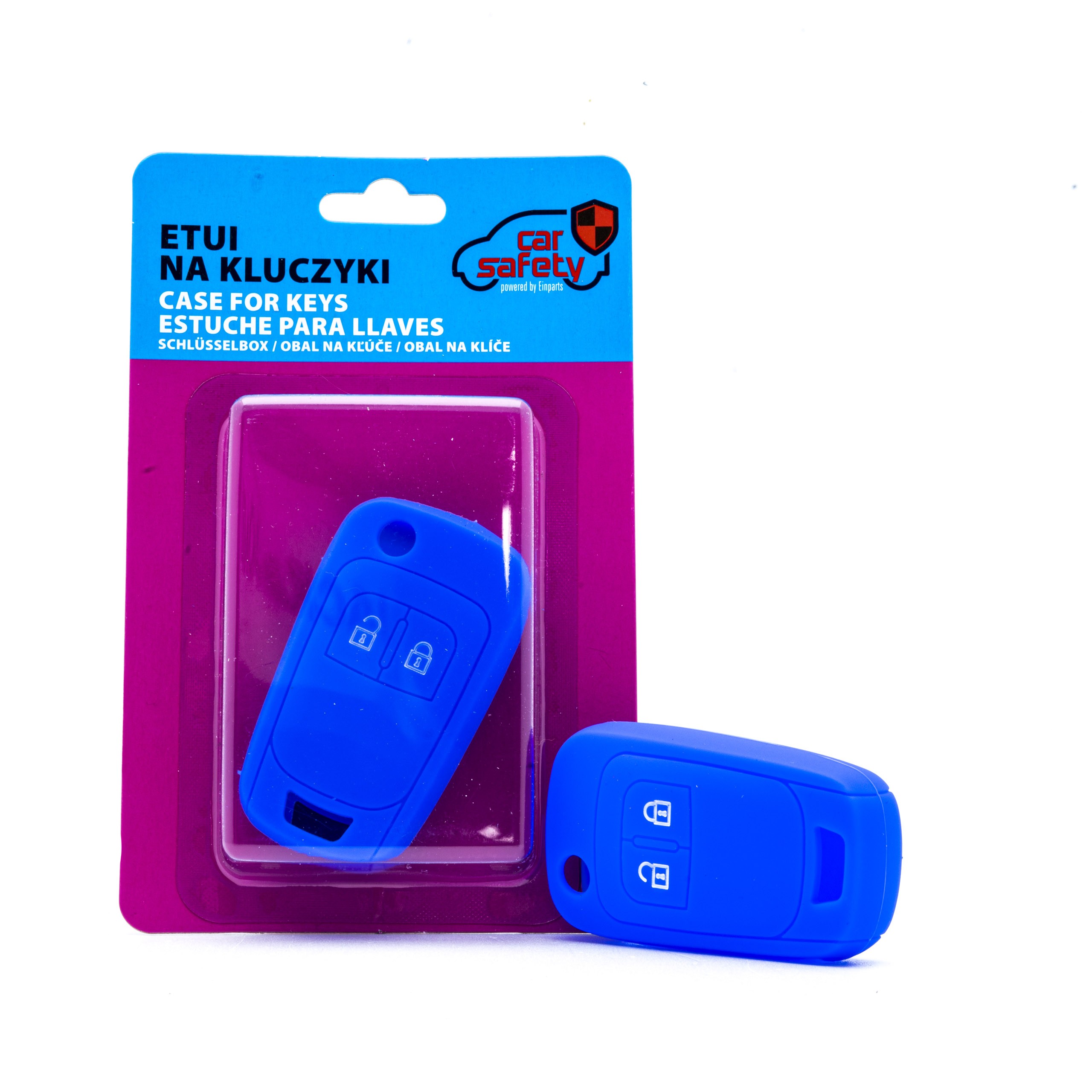 EPKC22 BLUE CAR KEY COVER CHEVROLET OPEL VAUXHALL