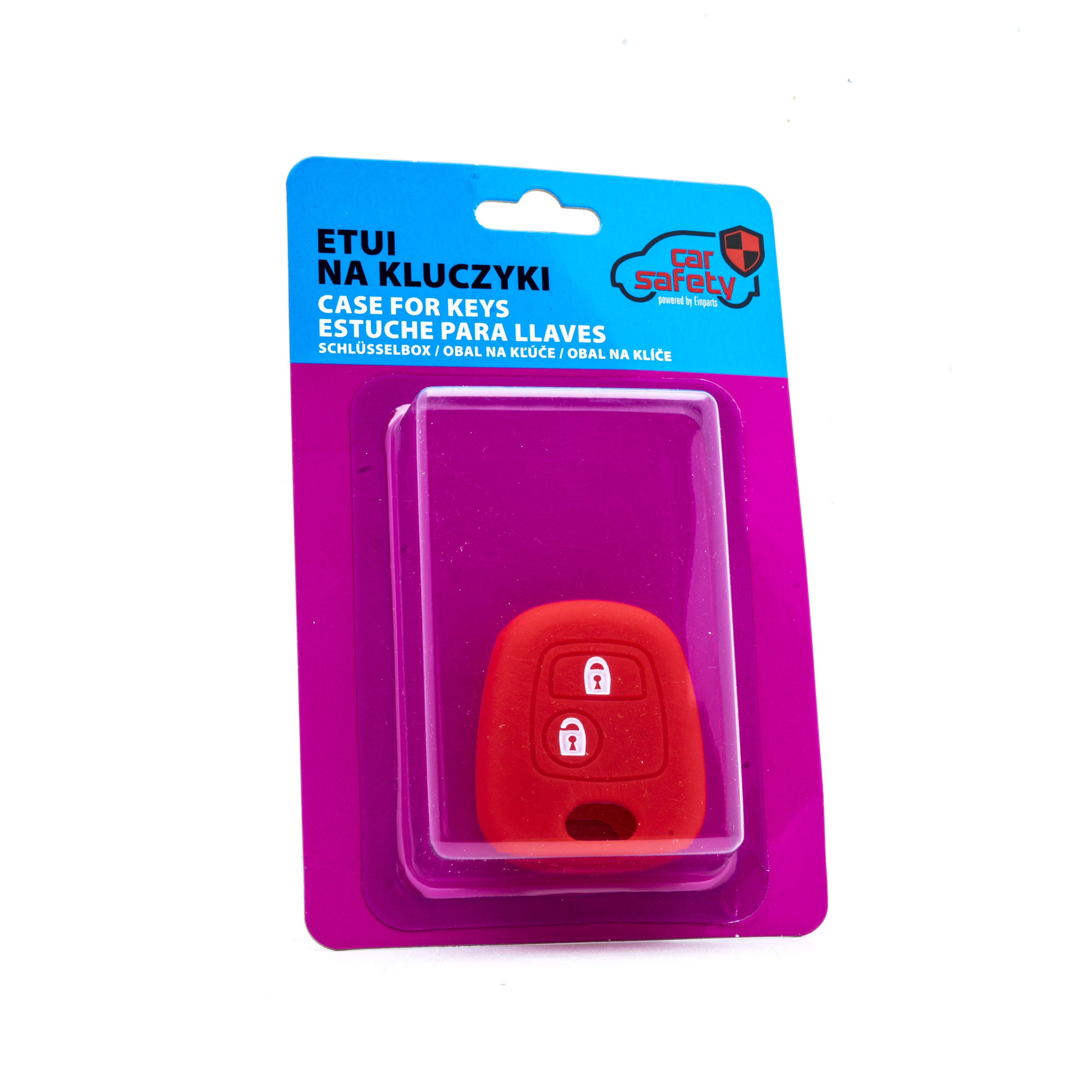EPKC48 RED CAR KEY COVER CITROEN PEUGEOT TOYOTA