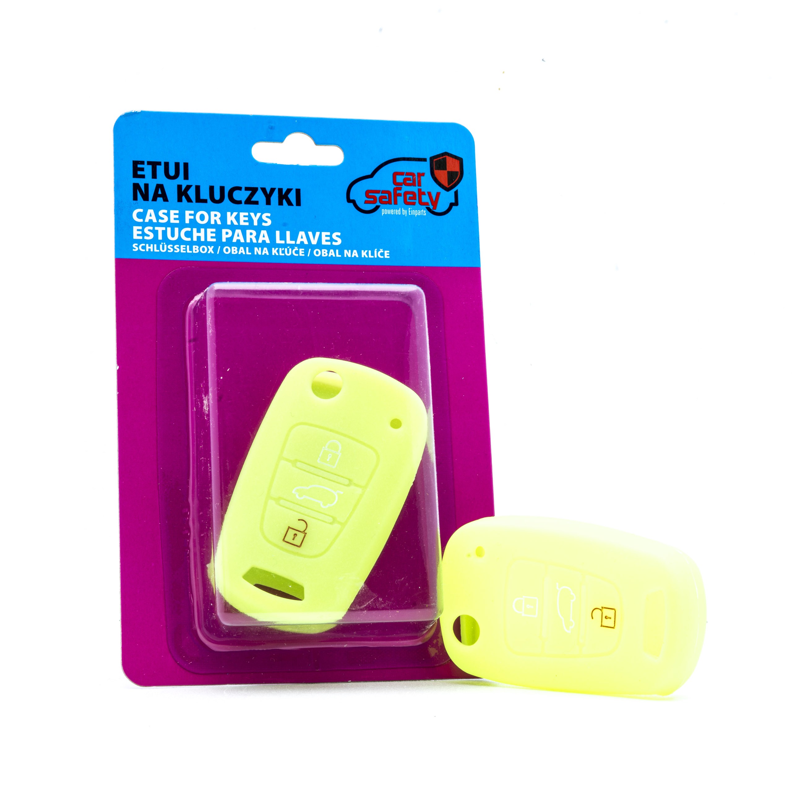 EPKC61 NEON GREEN CAR KEY COVER HYUNDAI KIA
