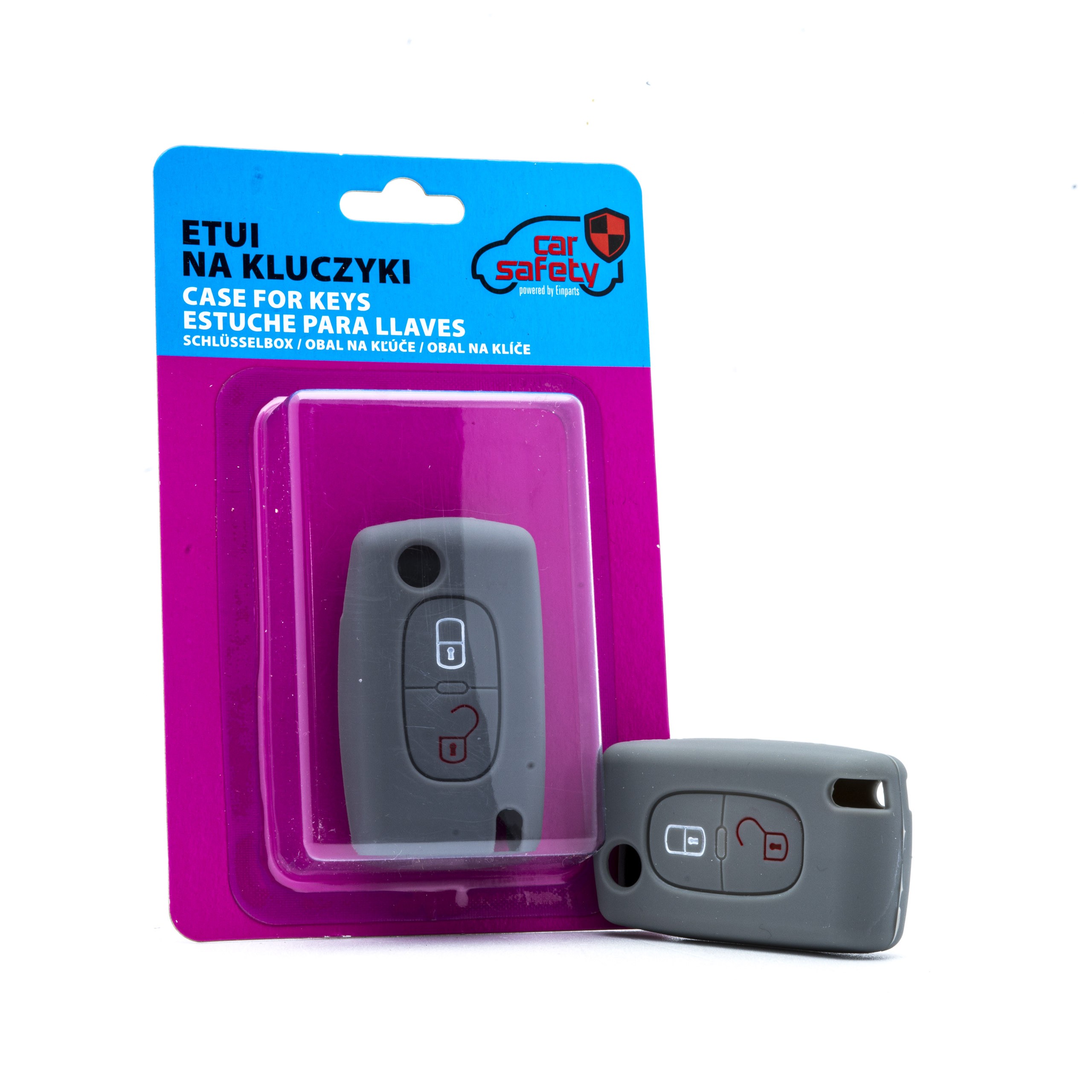 EPKC123 GRAY CAR KEY COVER CITROEN PEUGEOT