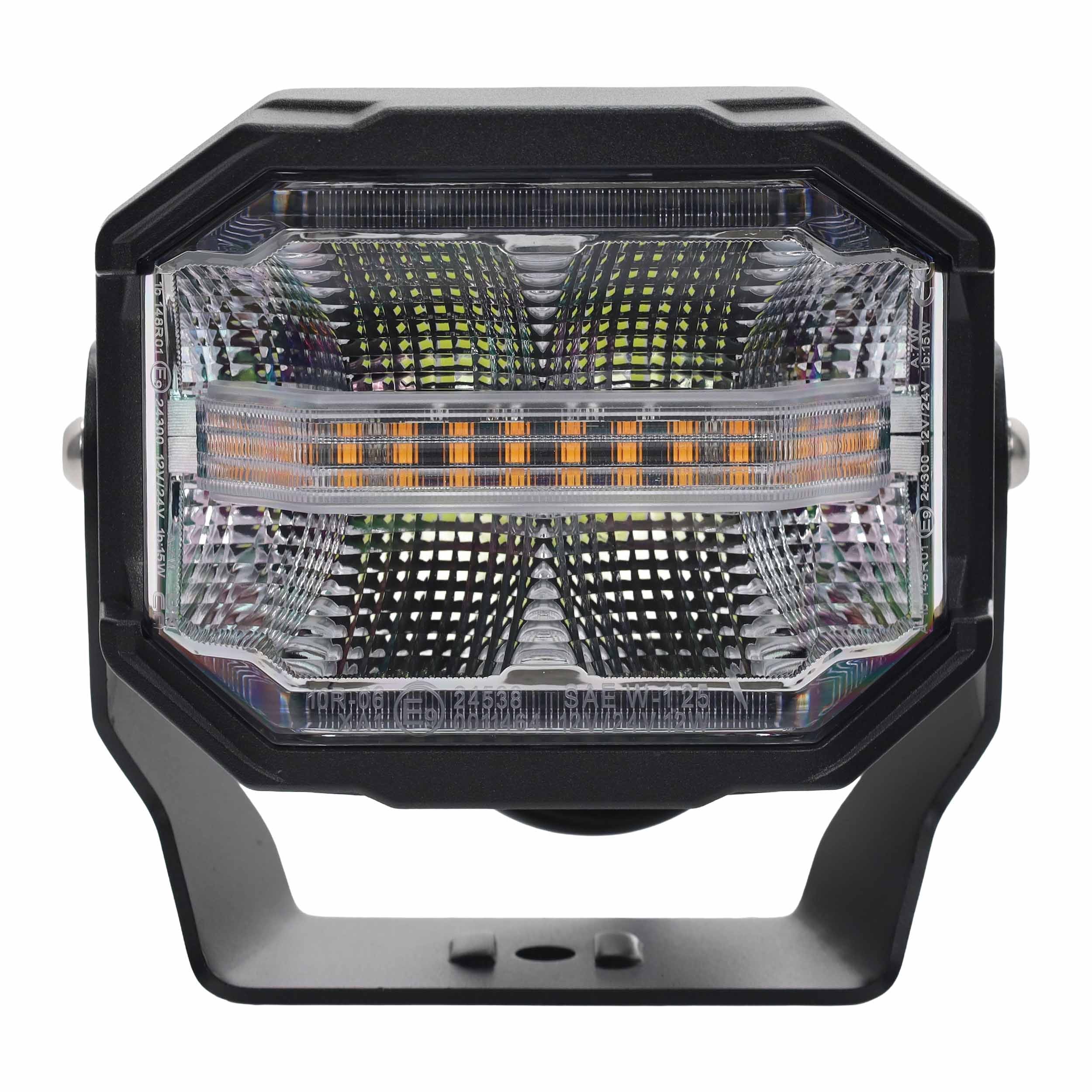 Pracovní LED světlo s majákem R65 80 W, blinkr, 12-24 V
